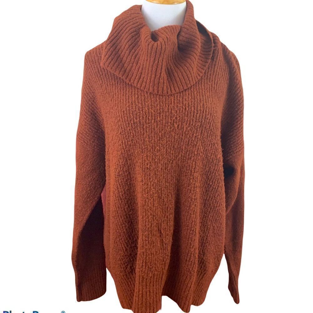 Jason Maxwell plush long line sweater in spice
